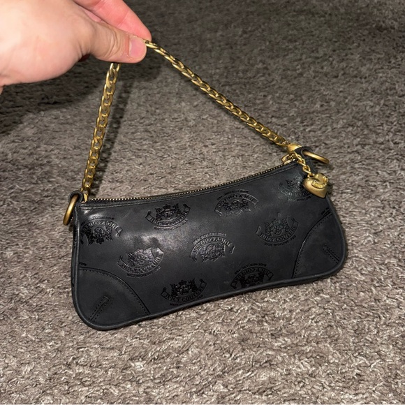 Black Juicy Couture VINTAGE Y2K Chain Shoulder Bag - Picture 4 of 12